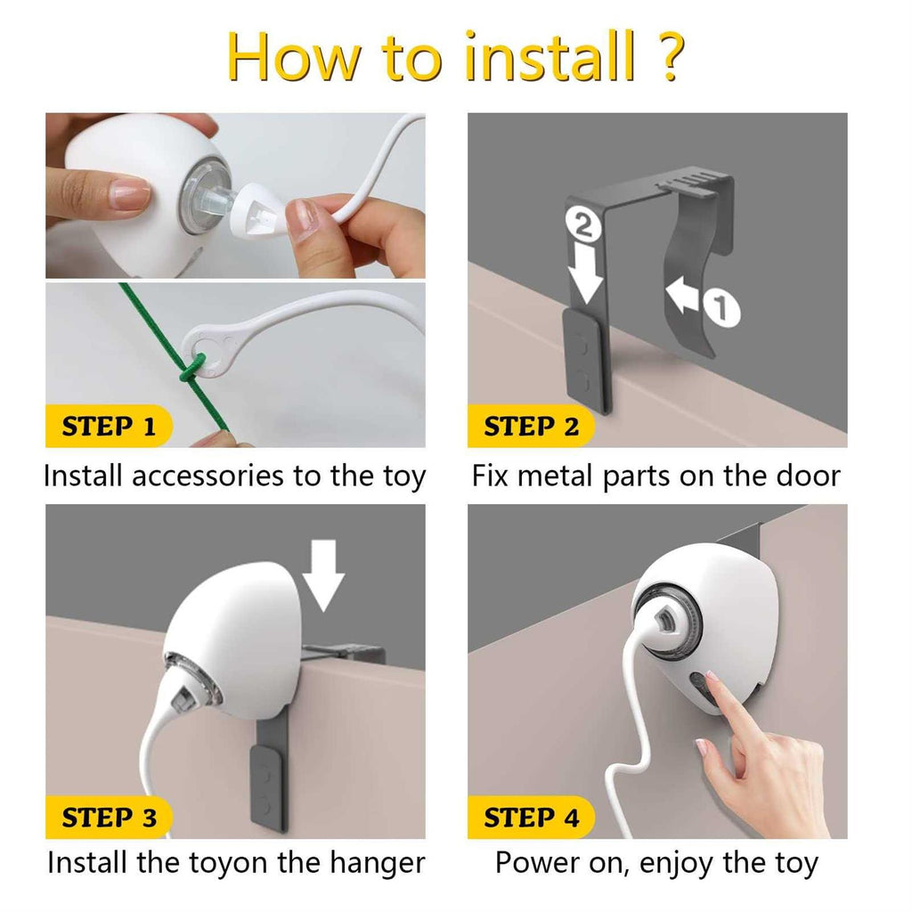 Automatic Hanging Cat String Toy I361