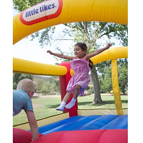 Jump 'n Slide Inflatable Bouncer with Blower, Stakes, Repair Patches, Storage Bag S51490
