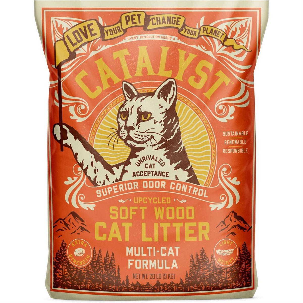 Catalyst Cat Litter Soft Wood F400349