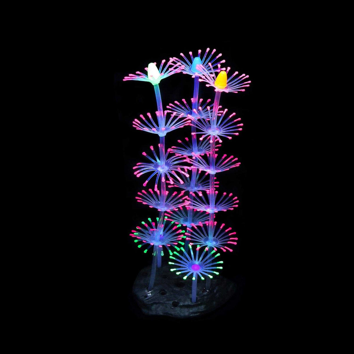 4 Pack Glow Silicone Aquarium Decorations D845650