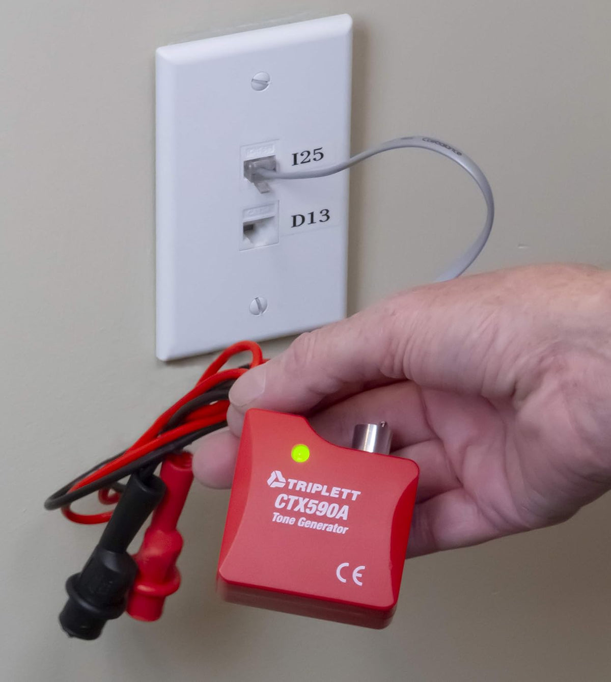 Tone and Probe Wire Trace and Cable Test Kit with RJ11, RJ45, and Alligator Clips F235