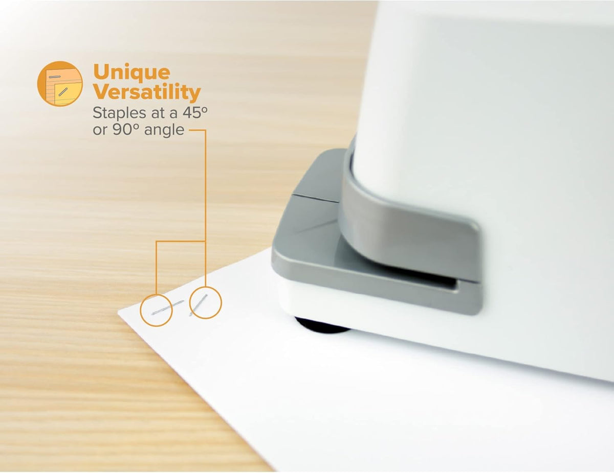 White 25 Sheet Electric Stapler P6530
