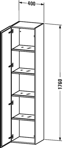 Tall Cabinet, 1 Door X462