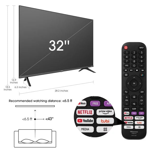 32″ Class HD Smart TV P671993