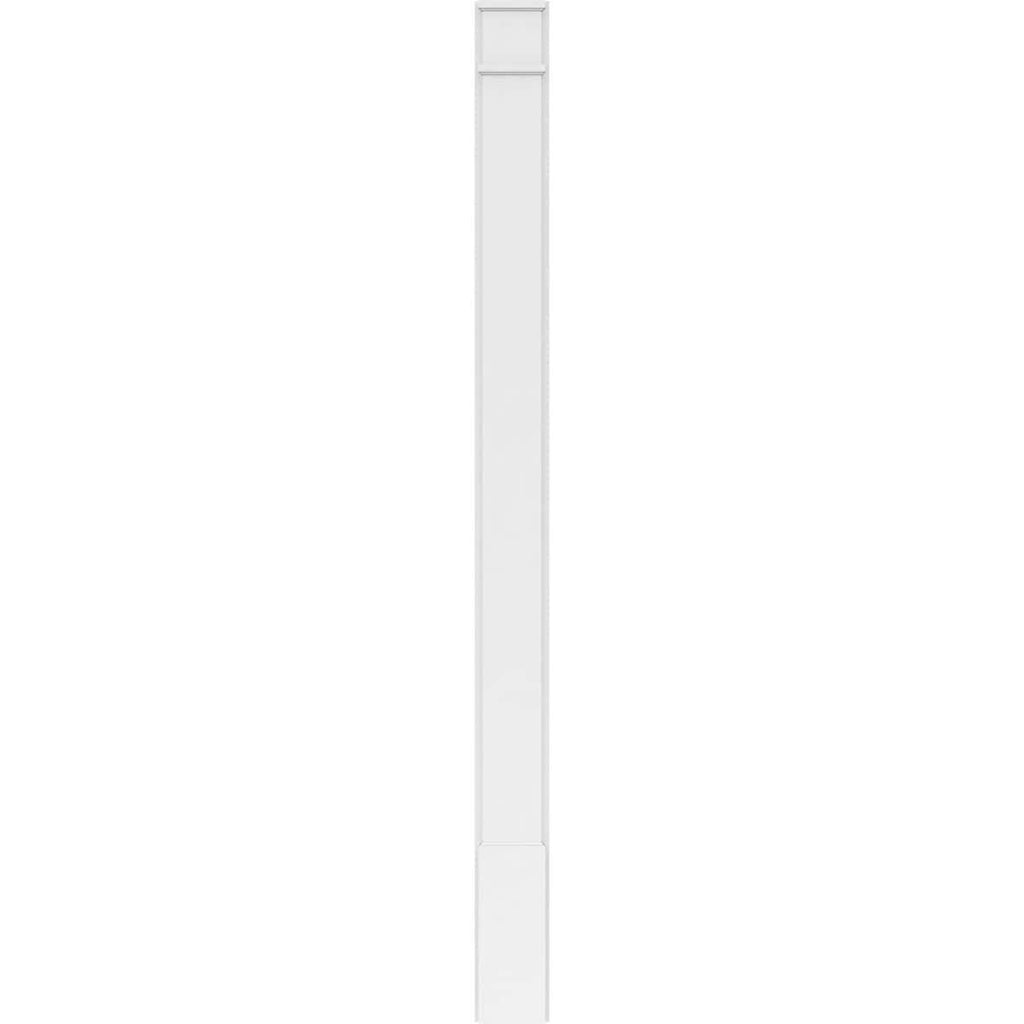 Plain PVC Pilaster with Decorative Capital & Base (Pair) O4843