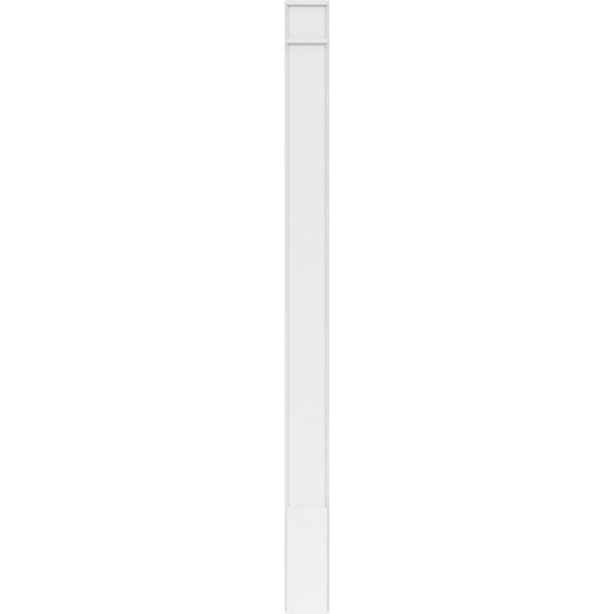 Plain PVC Pilaster with Decorative Capital & Base (Pair) O4843