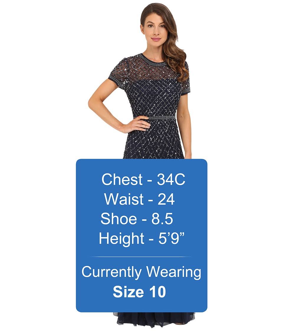 Cap Sleeve Beaded Gown C997