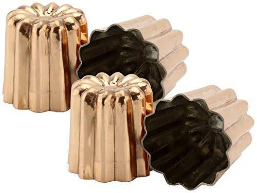 Copper Canelé Pastry Molds 4-Pack 2-Inch G608