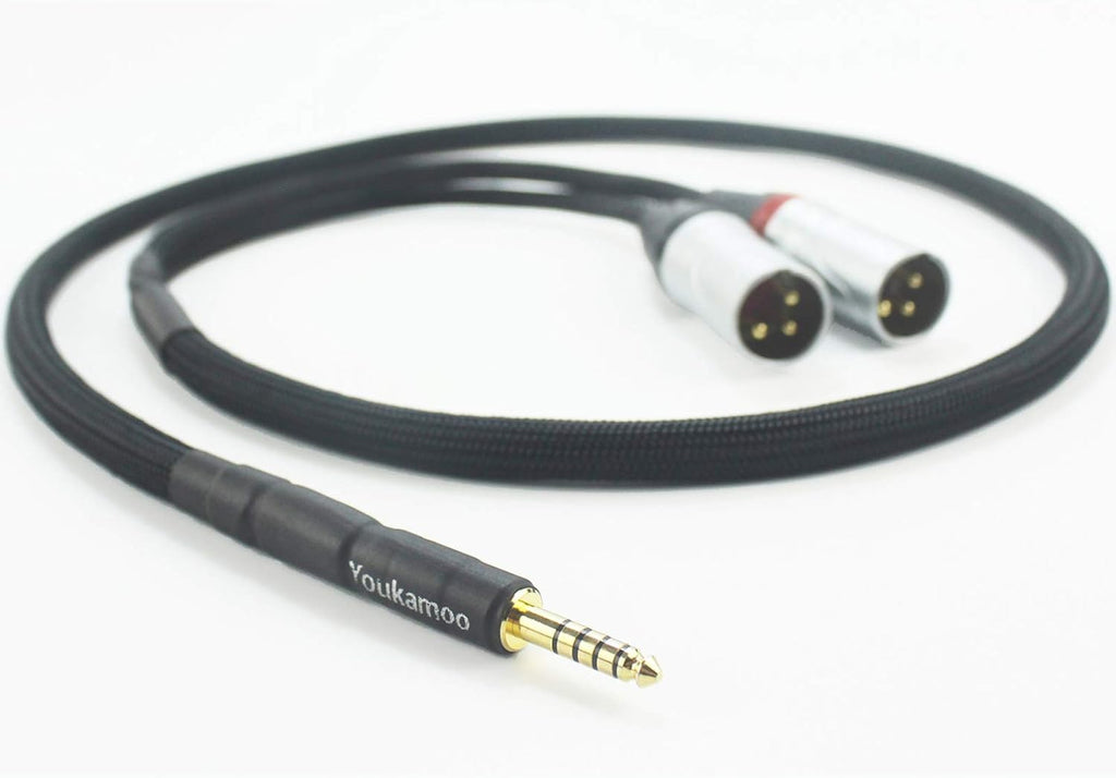 4.4mm to Dual XLR Male Balanced Audio Adapter Cable 5 FT E10532