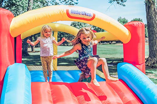 Jump 'n Slide Inflatable Bouncer with Blower, Stakes, Repair Patches, Storage Bag S51490
