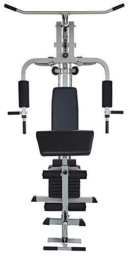 Home Gym System Workout Station with 380LB of Resistance, 125LB - 145LB Weight Stack L410