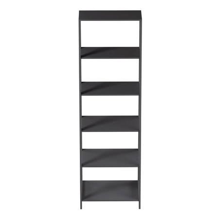 Gray 5-Tiered Ladder-Style Bookcase R65880