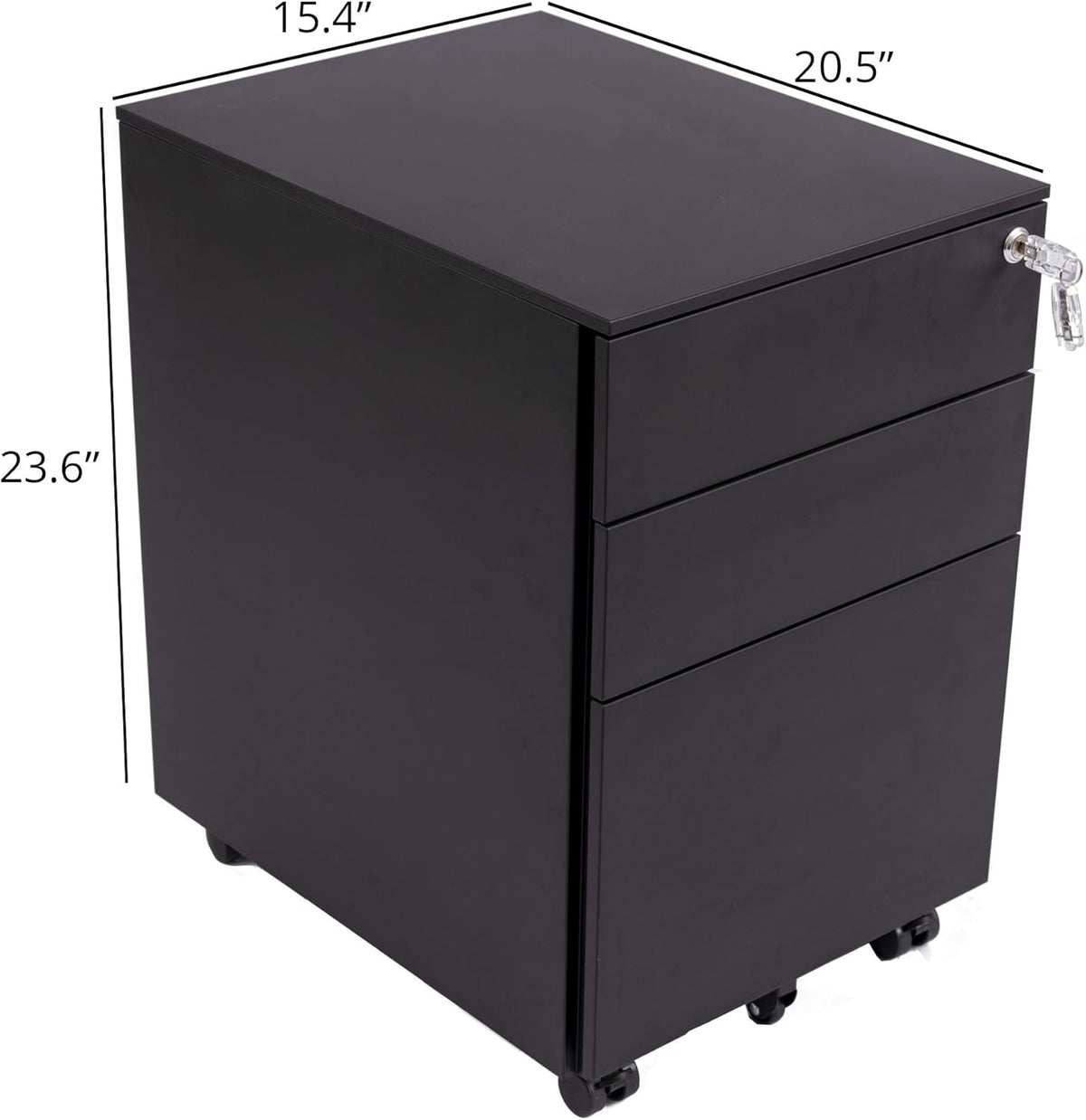 3 Drawer Lockable Rolling File Cabinet R411810