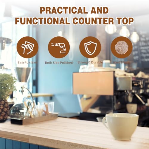 Hardwood Maple Butcher Block Counter Top 36" L x 25" W 1.5" Thickness L61255