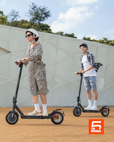 Electric Scooter with 10" Solid Tires, 350W Motor, 18 MPH, 19.9 Miles Range, Foldable J69143