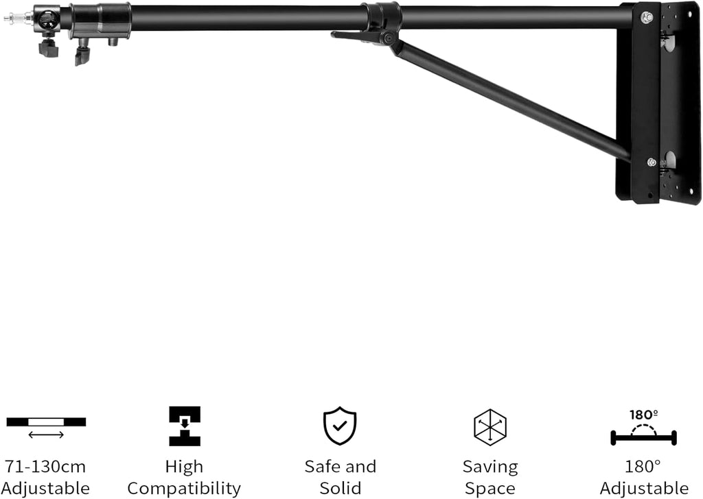 Black 5.9 Feet Camera Wall Mount J346823