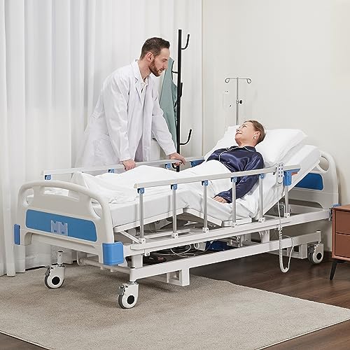 Electric Hospital ICU Bed with Mattress & IV Pole N896