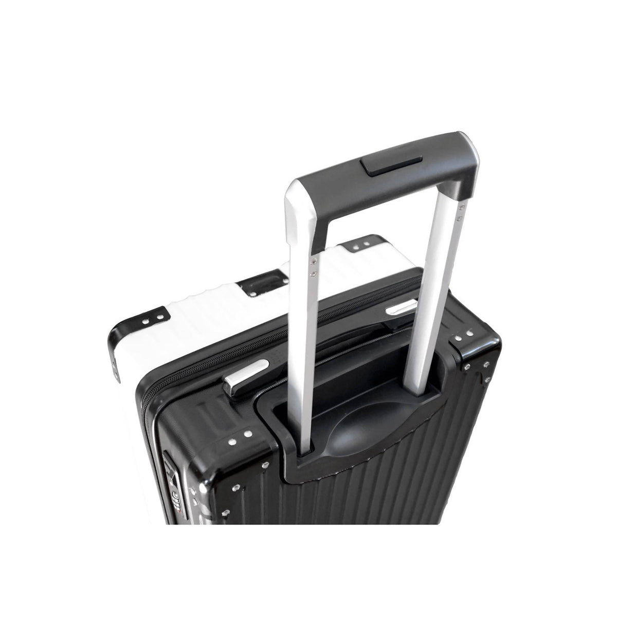 White Carry on Suitcase I13541