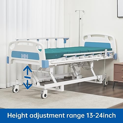 Electric Hospital ICU Bed with Mattress & IV Pole N896
