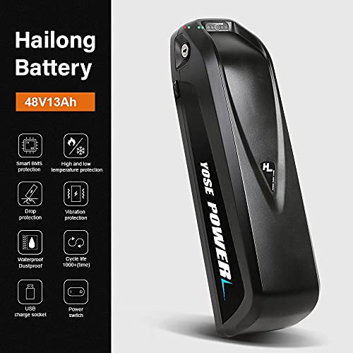 36V 13Ah 17.4Ah/48V 13Ah 20Ah/52V 13Ah 15Ah Down Tube Lithium-Ion Battery with Base and Charger V32518