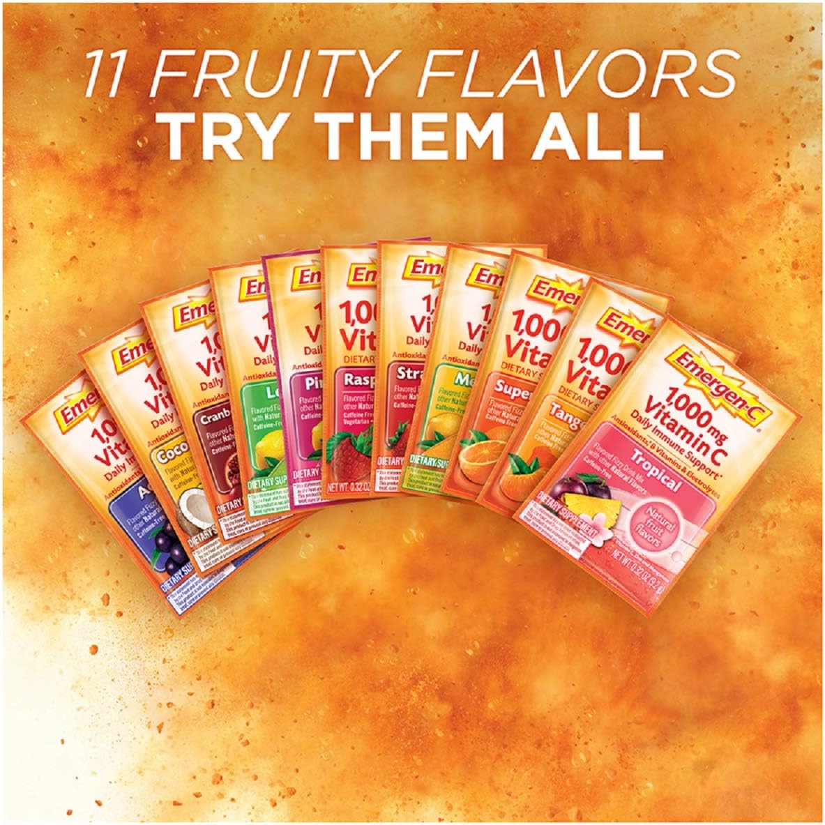 Vitamin C Energy Booster Raspberry 1000 mg 30 Packet S71682
