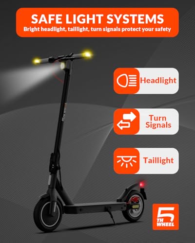 Electric Scooter with 10" Solid Tires, 350W Motor, 18 MPH, 19.9 Miles Range, Foldable J69143