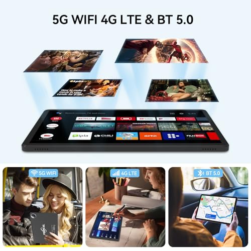 11 inch Android 14 Tablet, 128GB ROM 16GB RAM, 4G LTE, Octa-Core, 21MP Dual Camera, FHD Screen, 7000mAh K80793