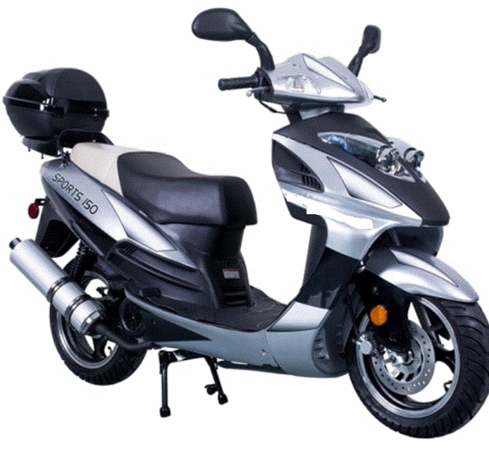 150cc Gas Fully Automatic Street Legal Scooter with Matching Trunk J44522