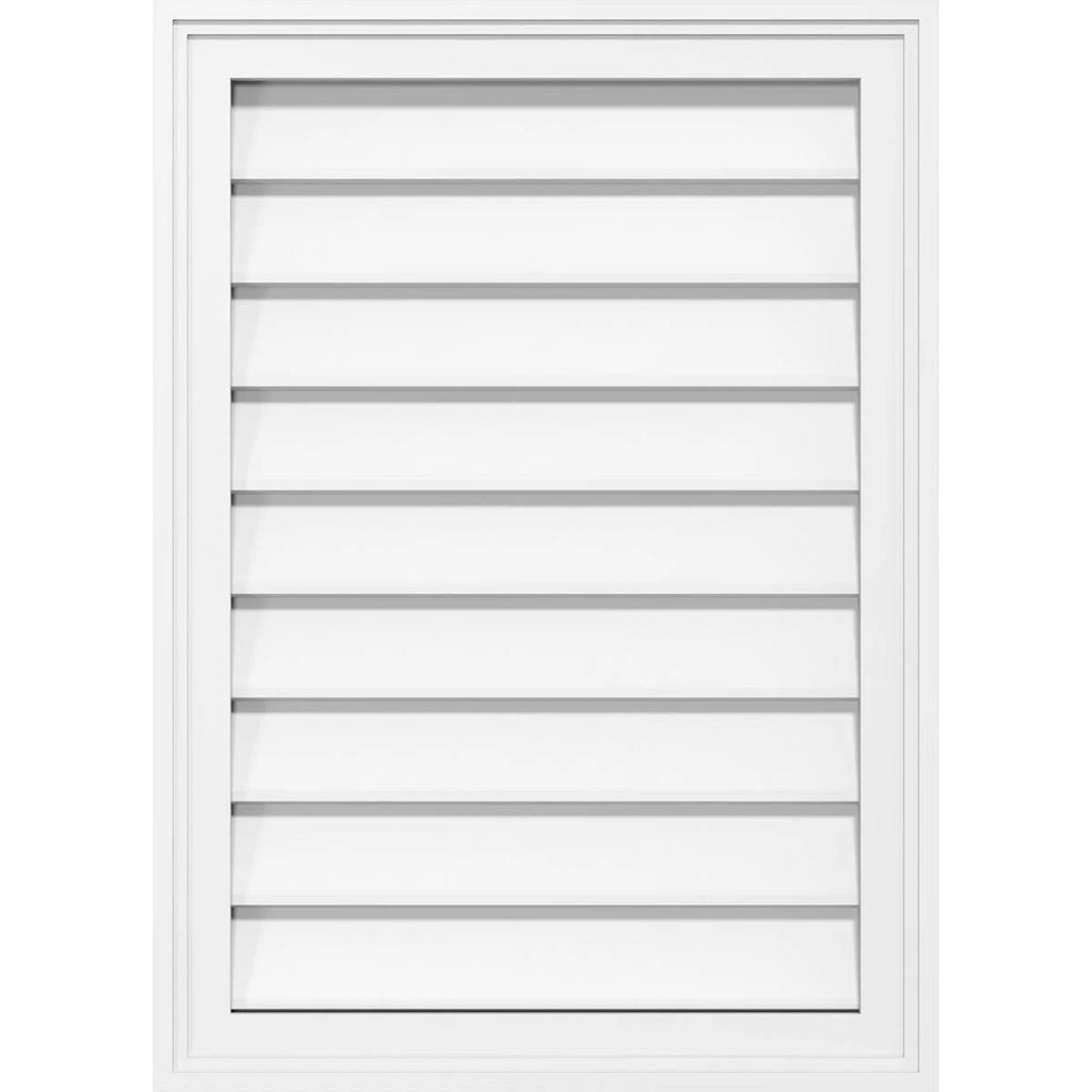 Vertical Surface Mount PVC Gable Vent B7045