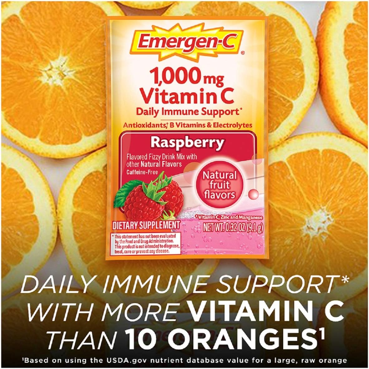 Vitamin C Energy Booster Raspberry 1000 mg 30 Packet S71682
