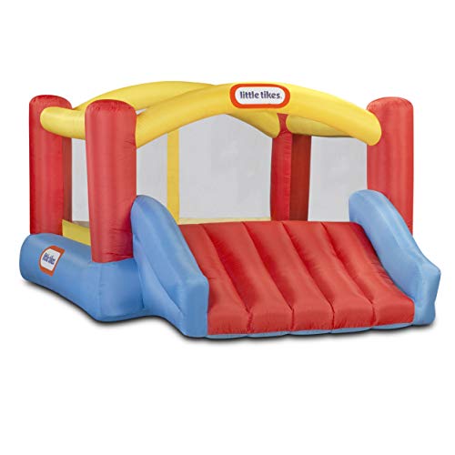 Jump 'n Slide Inflatable Bouncer with Blower, Stakes, Repair Patches, Storage Bag S51490