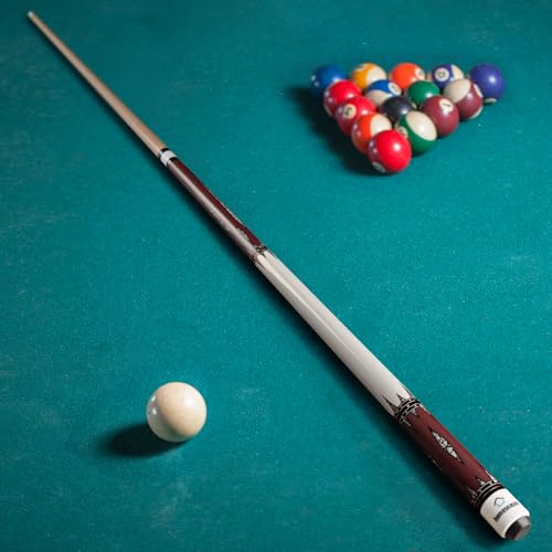 58 inch Pool Cue Stick with 13mm Fiber Leather tip 20oz J831994