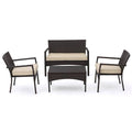 4 PC Multibrown Outdoor Chat Set X97480