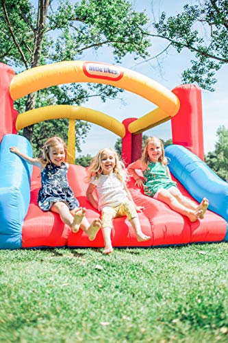 Jump 'n Slide Inflatable Bouncer with Blower, Stakes, Repair Patches, Storage Bag S51490