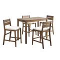 5-Piece Acacia Counter Height Dining Set Z89802