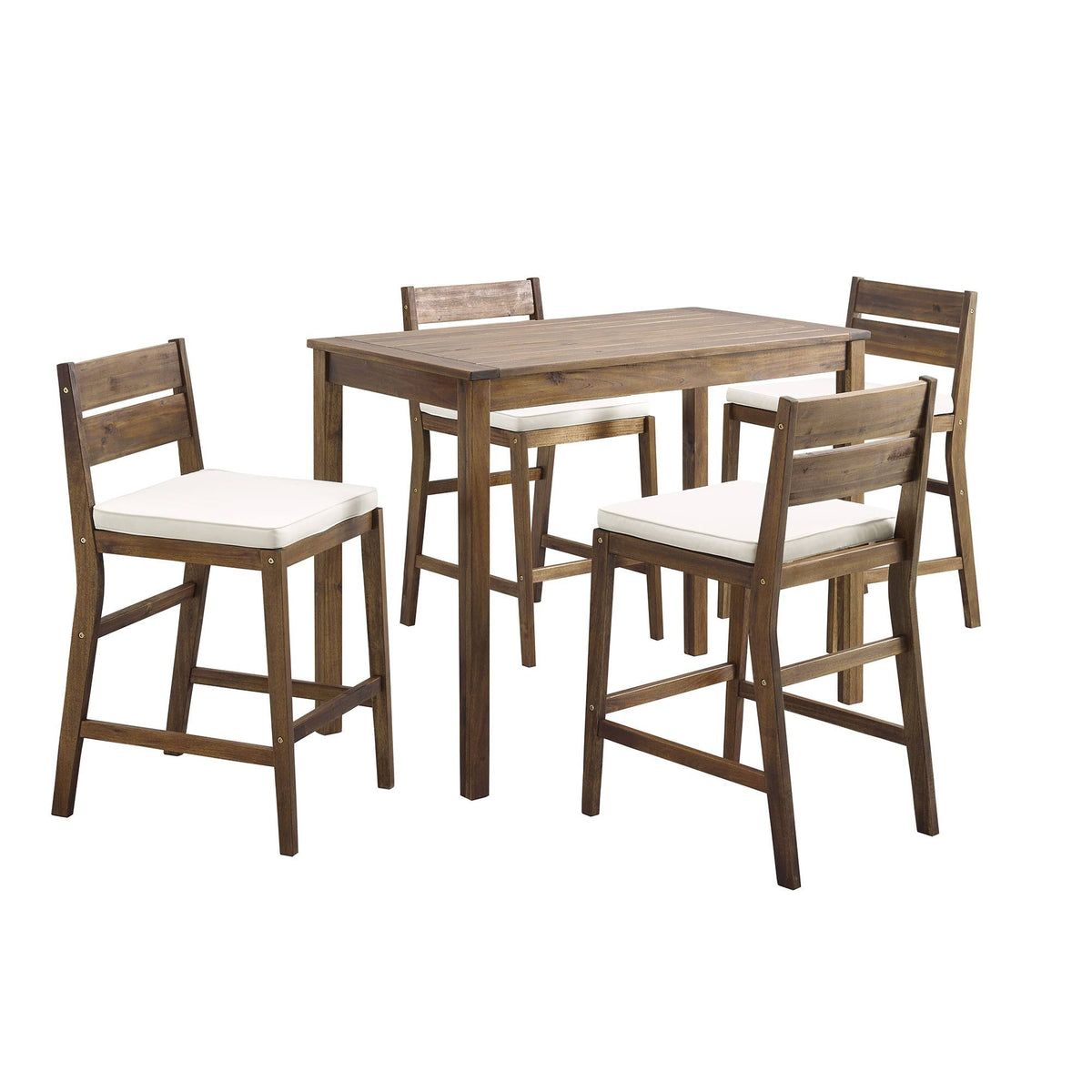 5-Piece Acacia Counter Height Dining Set Z89802