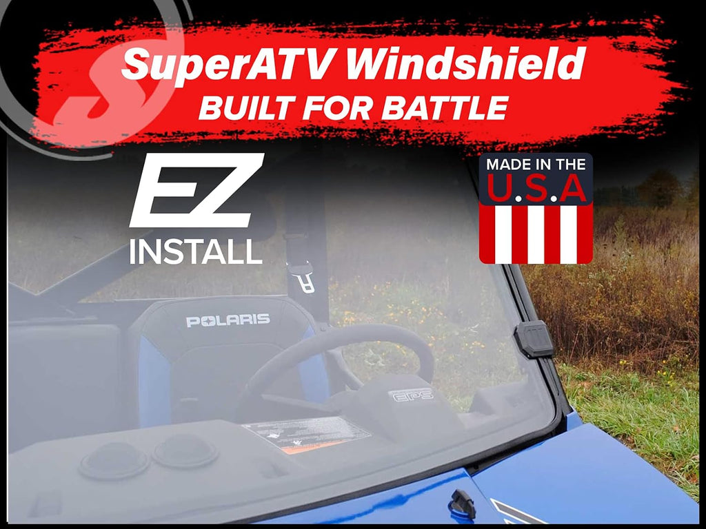 Heavy Duty Full Windshield 1/4 Thick Clear Polycarbonate T15669