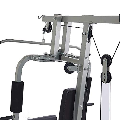 Home Gym System Workout Station with 380LB of Resistance, 125LB - 145LB Weight Stack L410