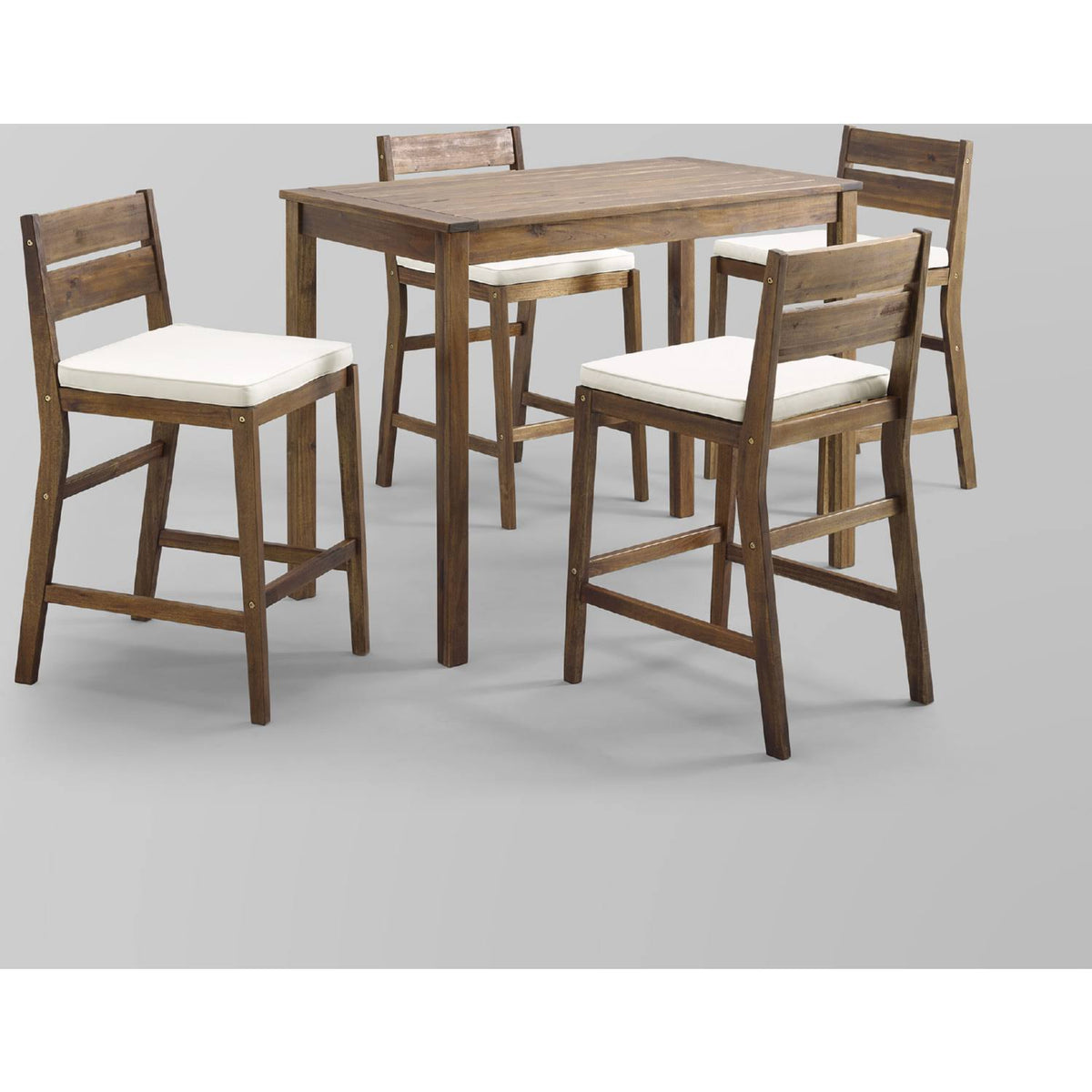 5-Piece Acacia Counter Height Dining Set Z89802