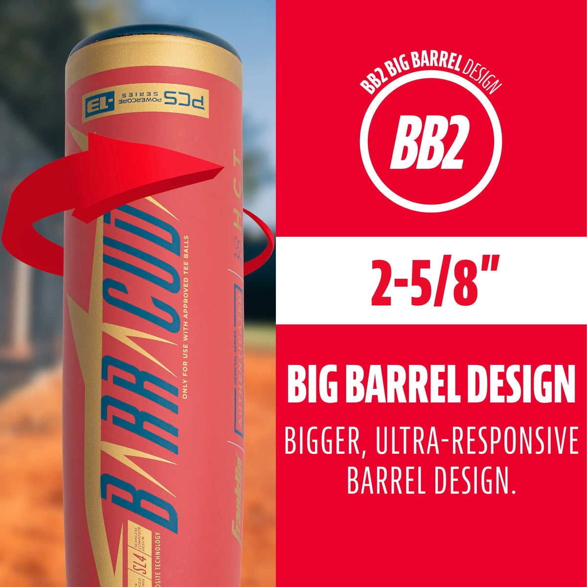 Kids Baseball Teeball Bat 26 Inches 13oz Metal Composite F507