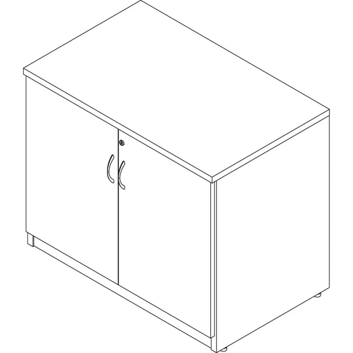 2-Door Storage Cabinet Cherry H63964
