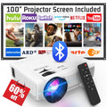 Mini Projector with Bluetooth and 1080P Full HD L885