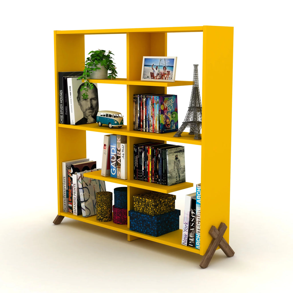 4 Tier Wood Bookshelf C288914
