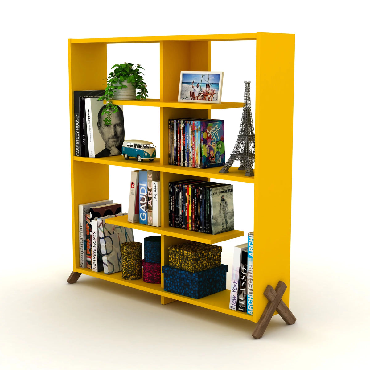 4 Tier Wood Bookshelf C288914