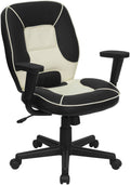 Black Vinyl Mid-Back Executive Office Chair V29517