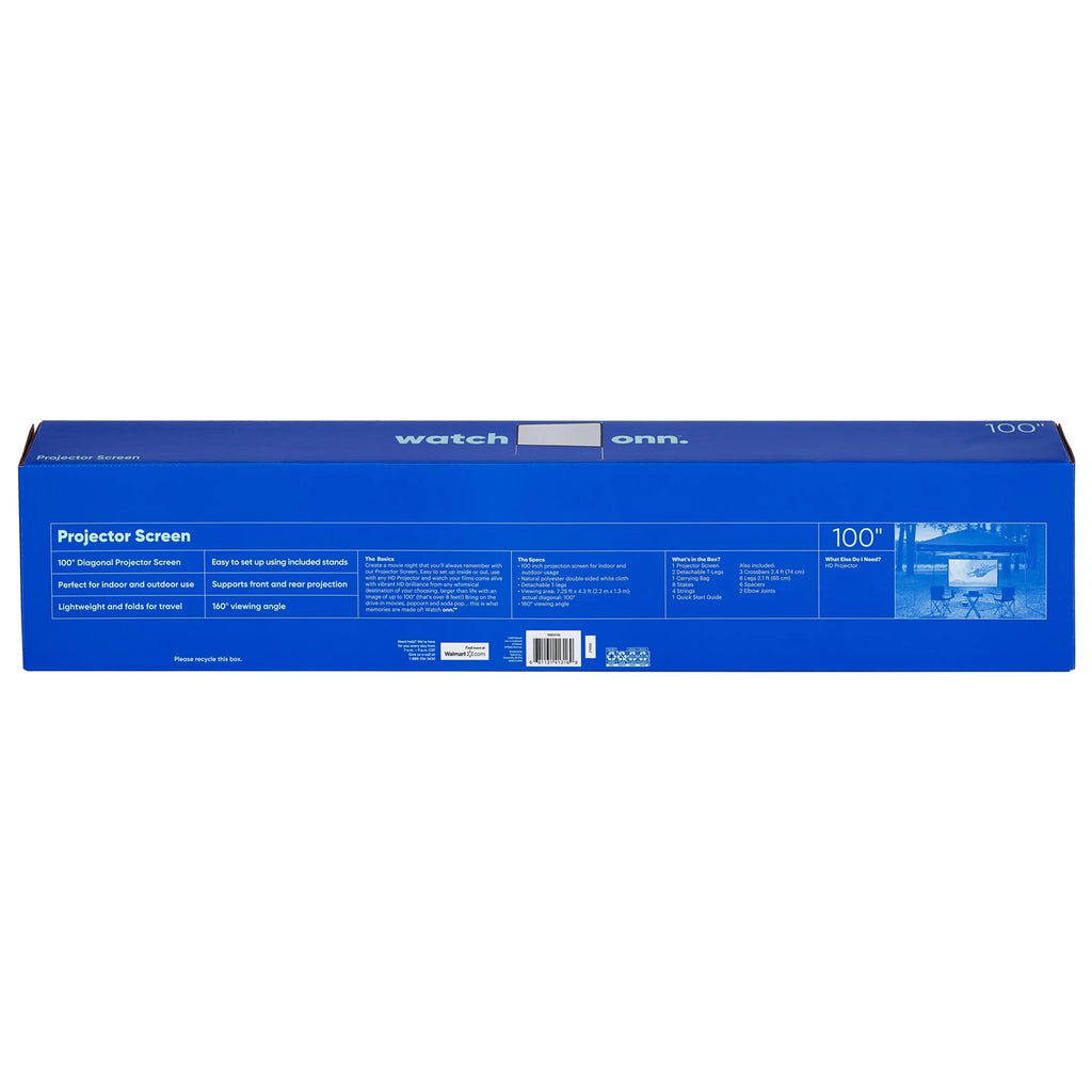 100 Portable Indoor/Outdoor 16:9 Projection Screen F226960