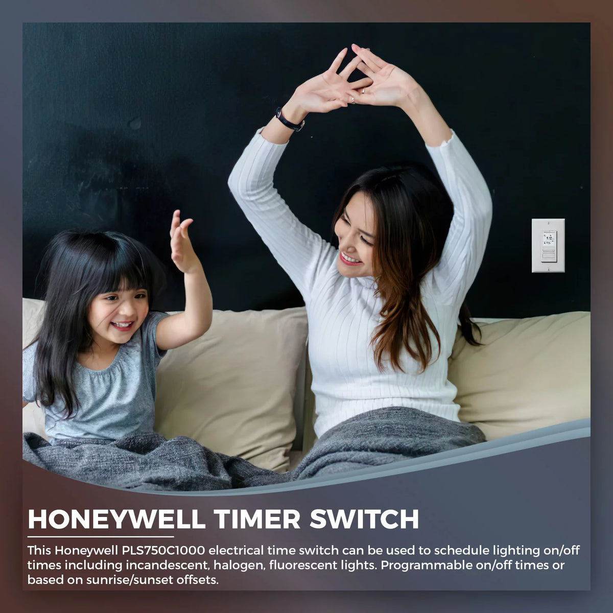 Timer Switch with Sunrise Sunset Single or 3 Way P5349
