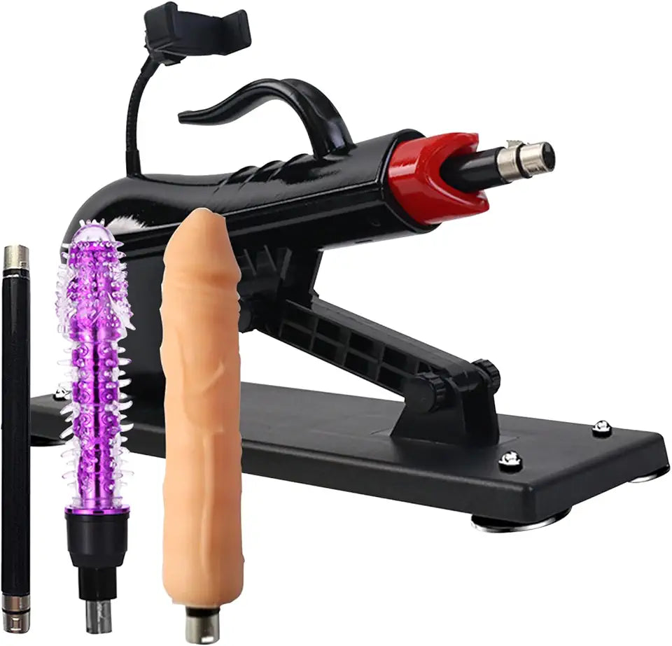 Thrusting Dildo Machine with Anal Sex Toy Attachment R64378
