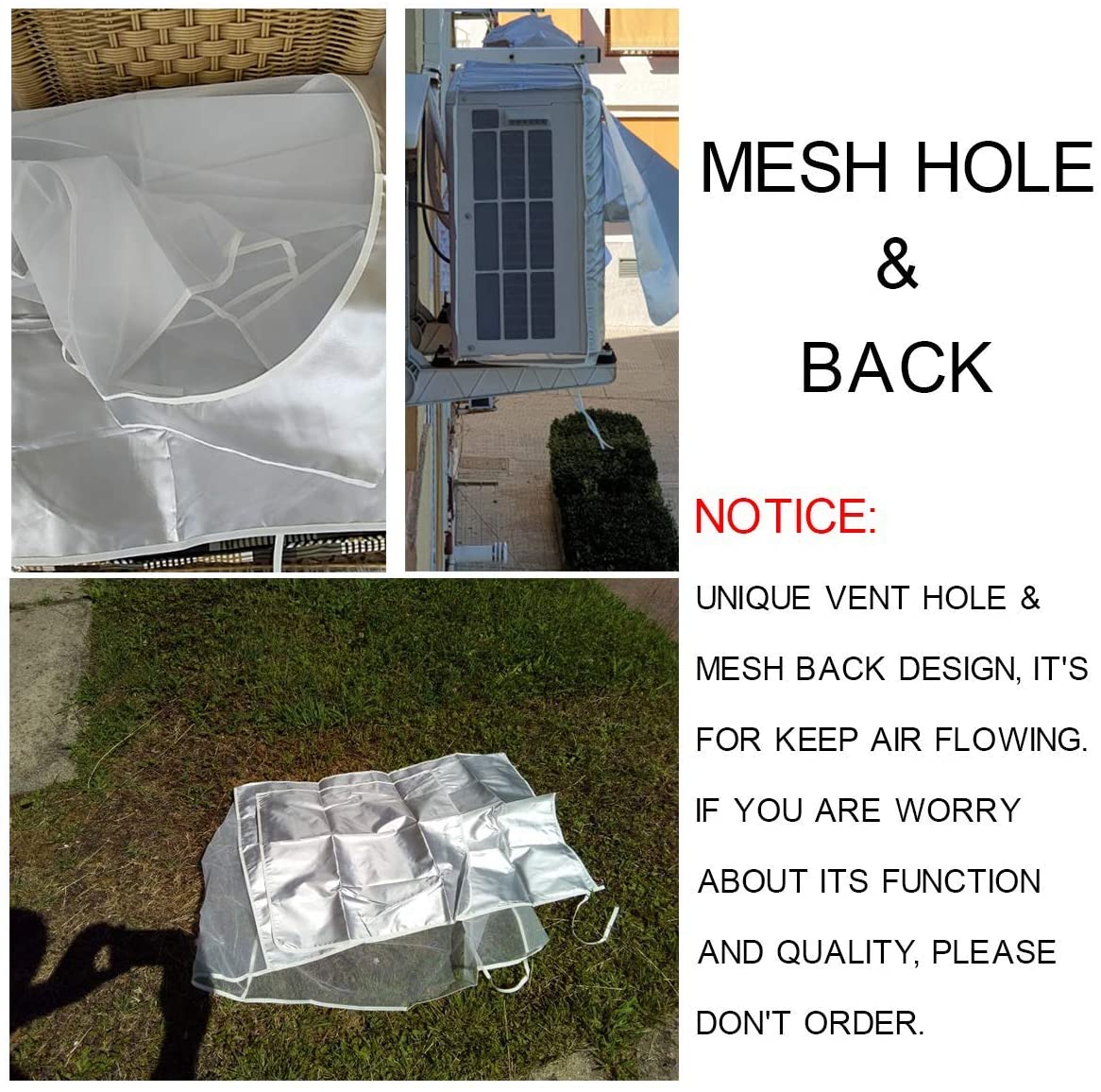 Air Conditioner Cover with Vent Hole E179098