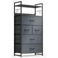 White 12 Drawer Dresser with Side Pockets and Hooks V714